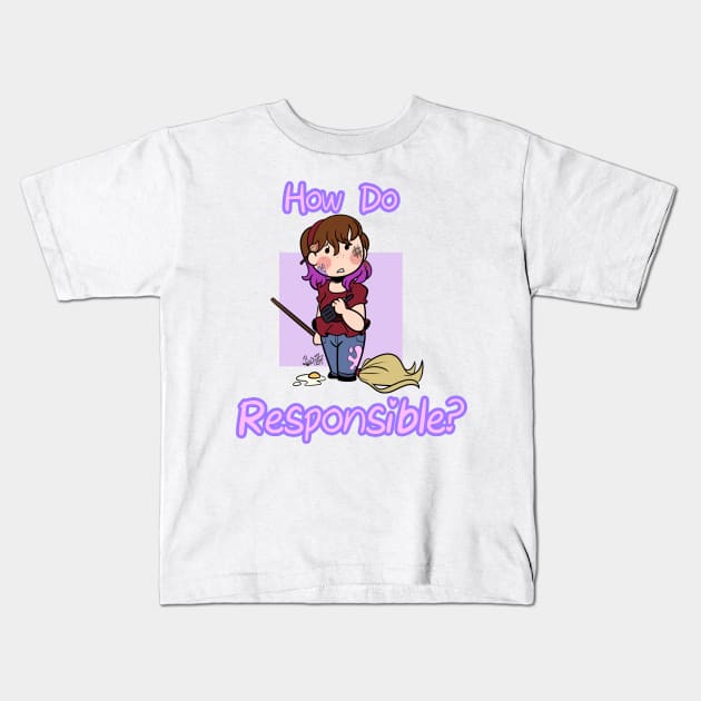 How Do Responsible? Kids T-Shirt by BefishProductions